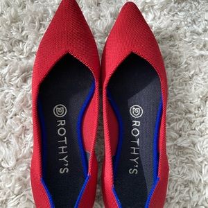 Rothy’s Chili Red Points Size 7